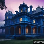 Home 20 프로이트와 문학 - A surreal, dreamlike scene inspired by “La casa de los espíritus” by Isabel Allende: a mysterious ol...
